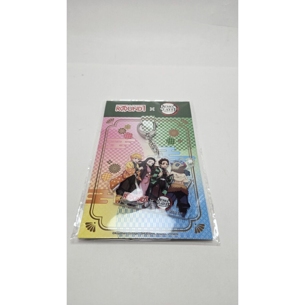 Round1 Demon Slayer: Kimetsu no Yaiba Acrylic Clip-On Keychain Zenitsu/Nezuko